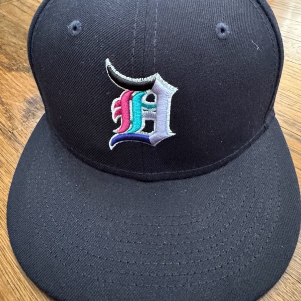 New Era Detroit Tigers 1984 World Series Fitted Hat Size 7 1/8