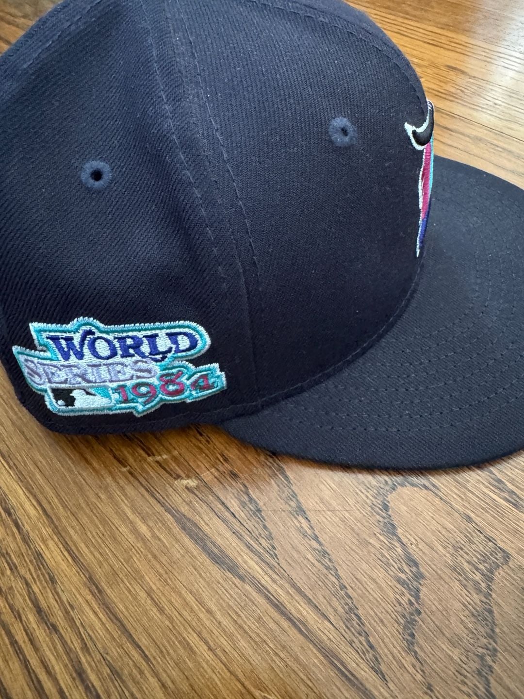 New Era Detroit Tigers 1984 World Series Fitted Hat Size 7 1/8 3