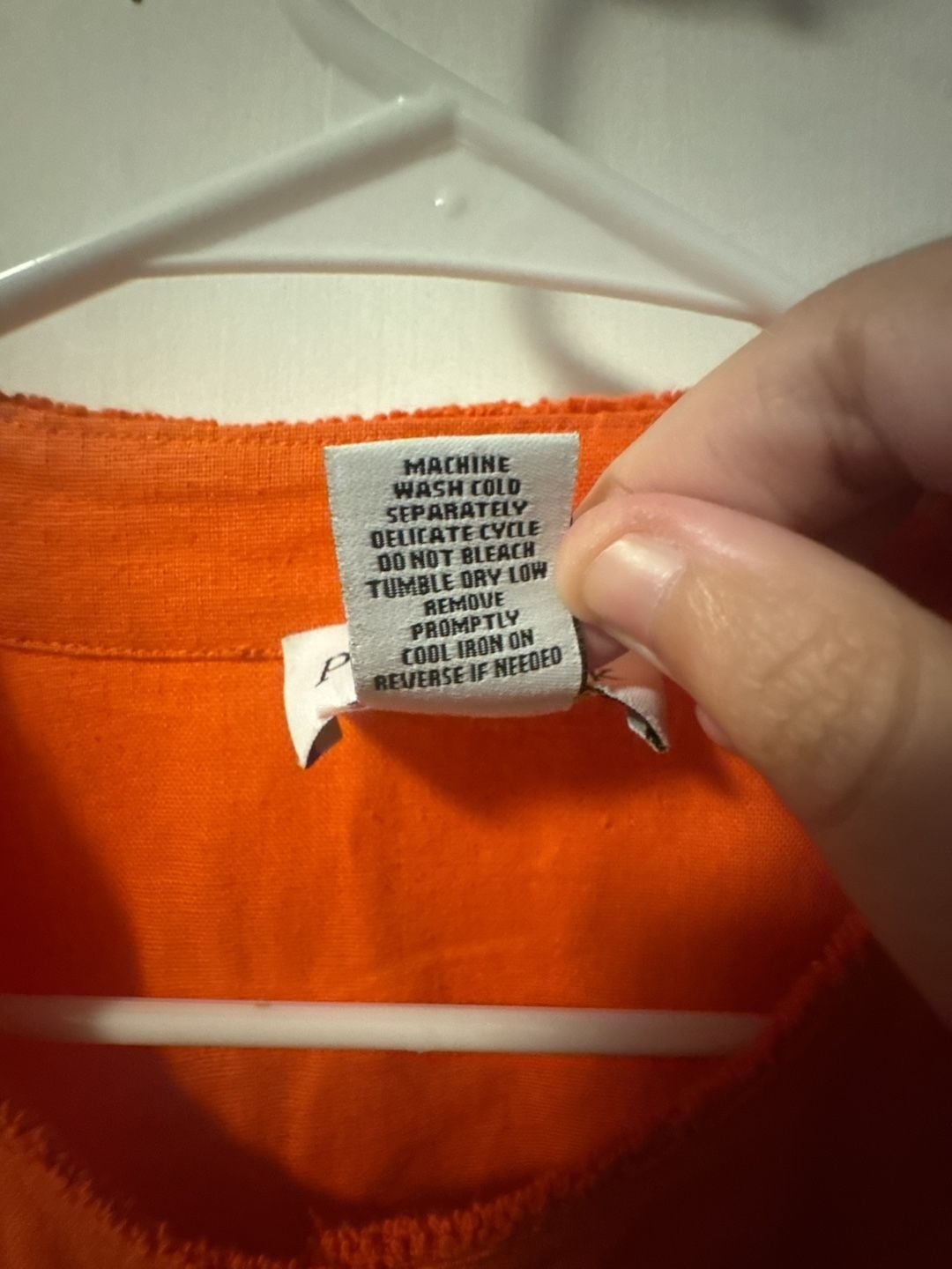 Peck & Peck Button Jacket Size M Orange Linen Cotton 4