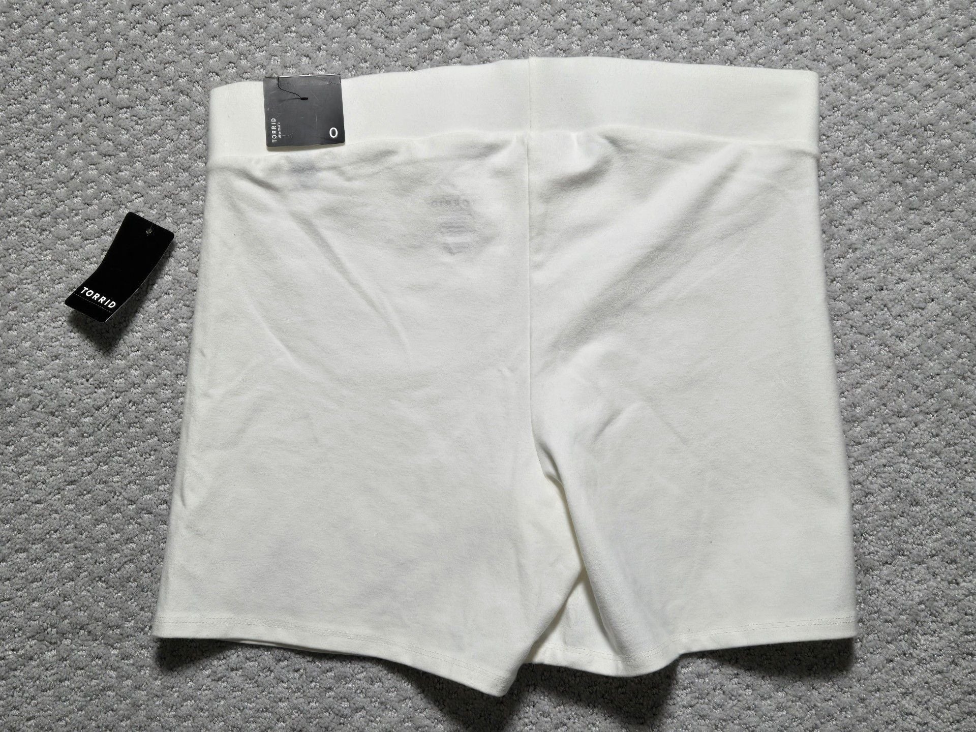 Torrid Bike Shorts Size 0 White Cotton 8