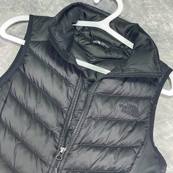 The North Face Aconcagua Down Vest Size XS/TP Black 550 Fill Puffer