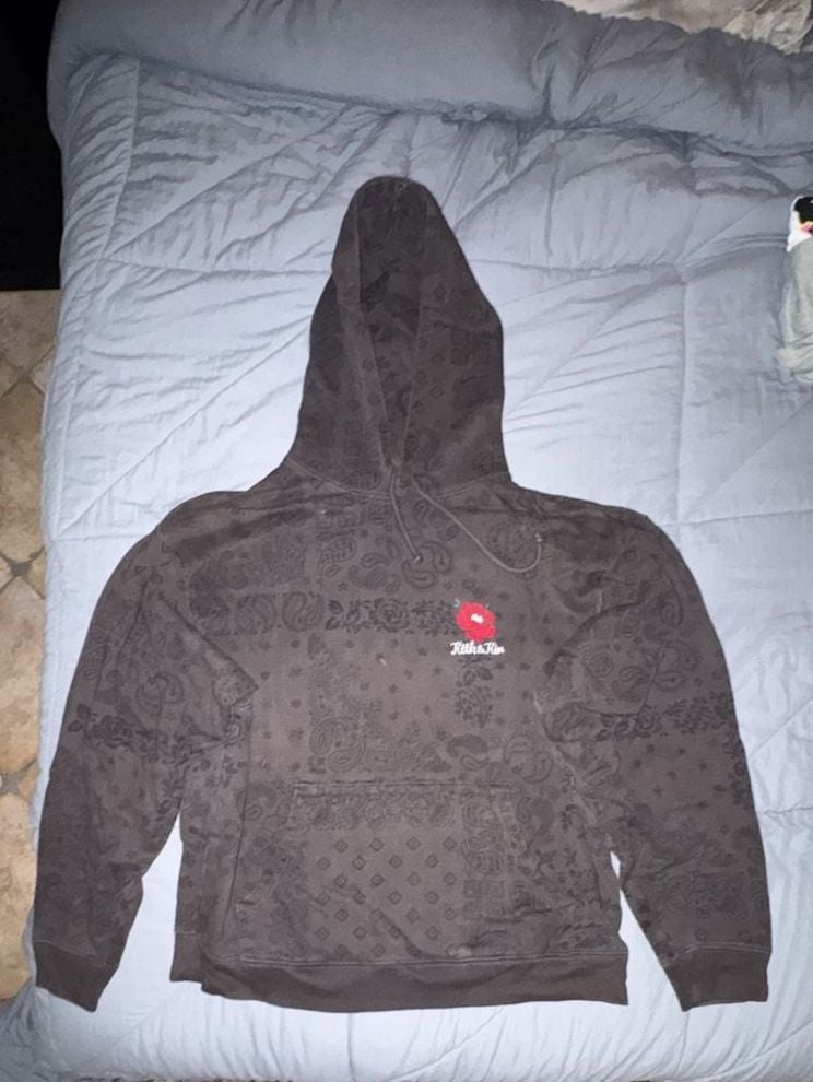 Kith Hoodie Size M Brown Paisley Floral Kith & Kin 2