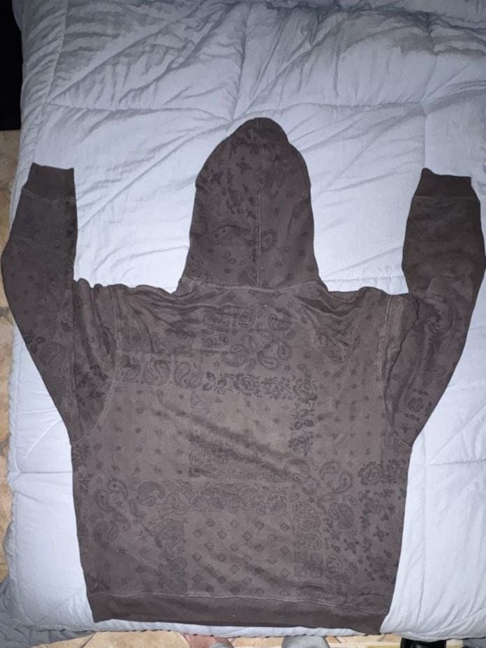 Kith Hoodie Size M Brown Paisley Floral Kith & Kin 5