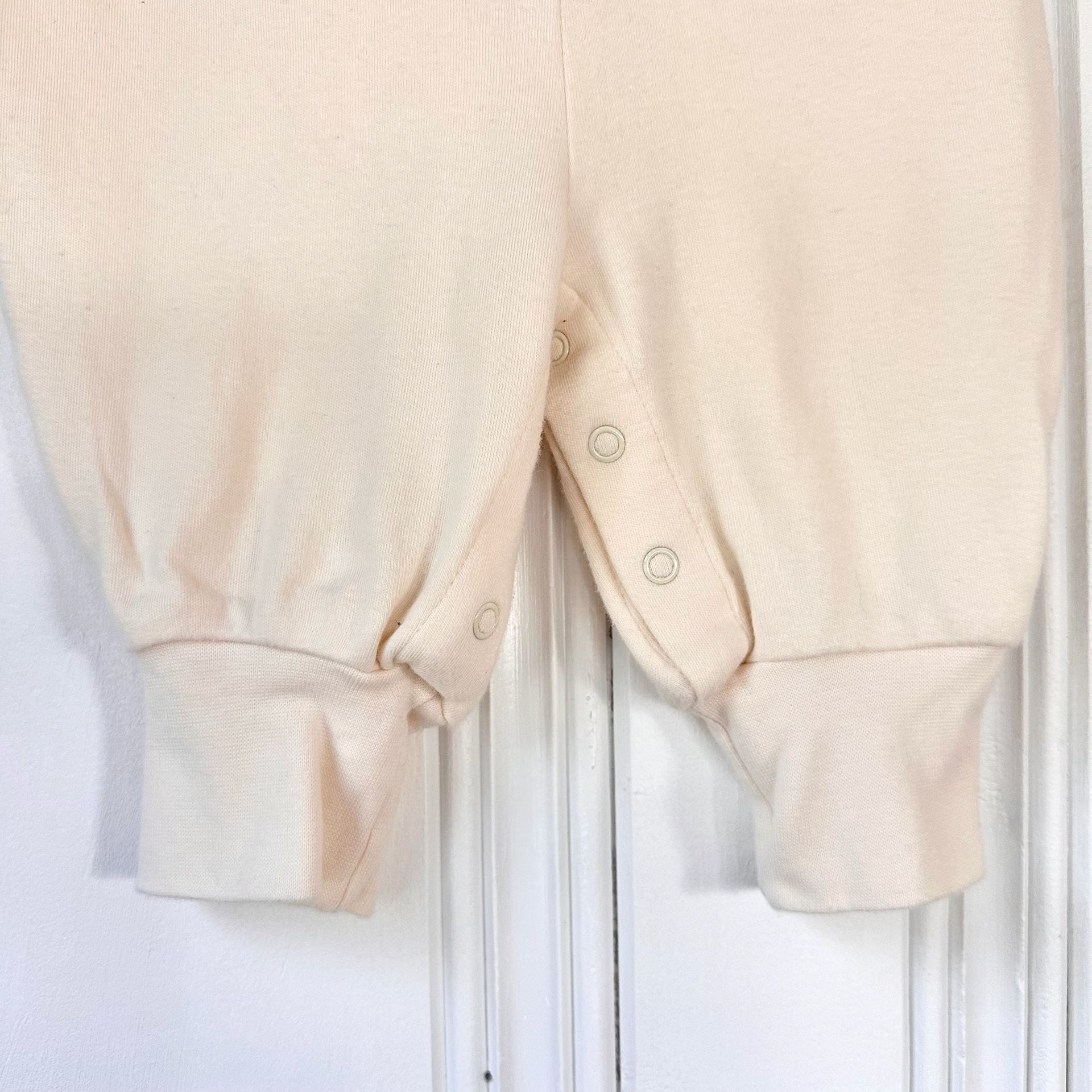 Little Wonders Cotton Romper, Size 3-6M, Cream Sleeveless Jumpsuit 7