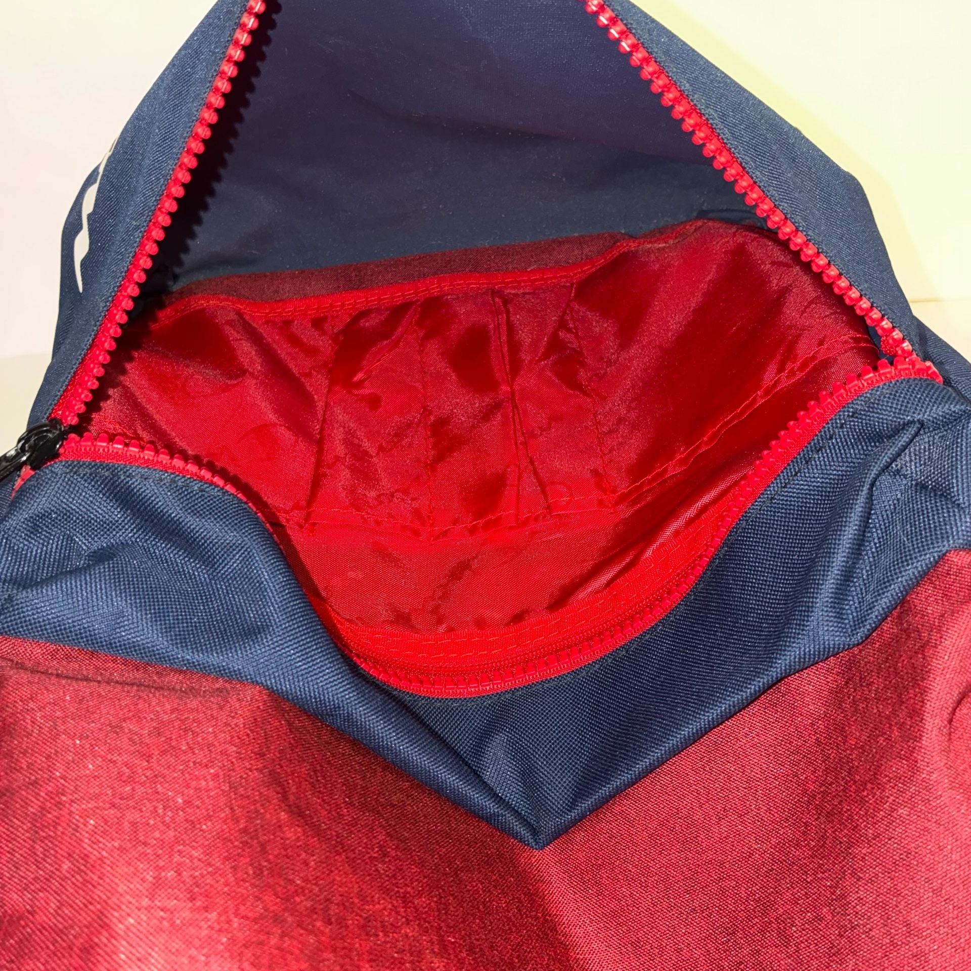 Champion Manuscript Backpack Navy And Red Book Bag 8