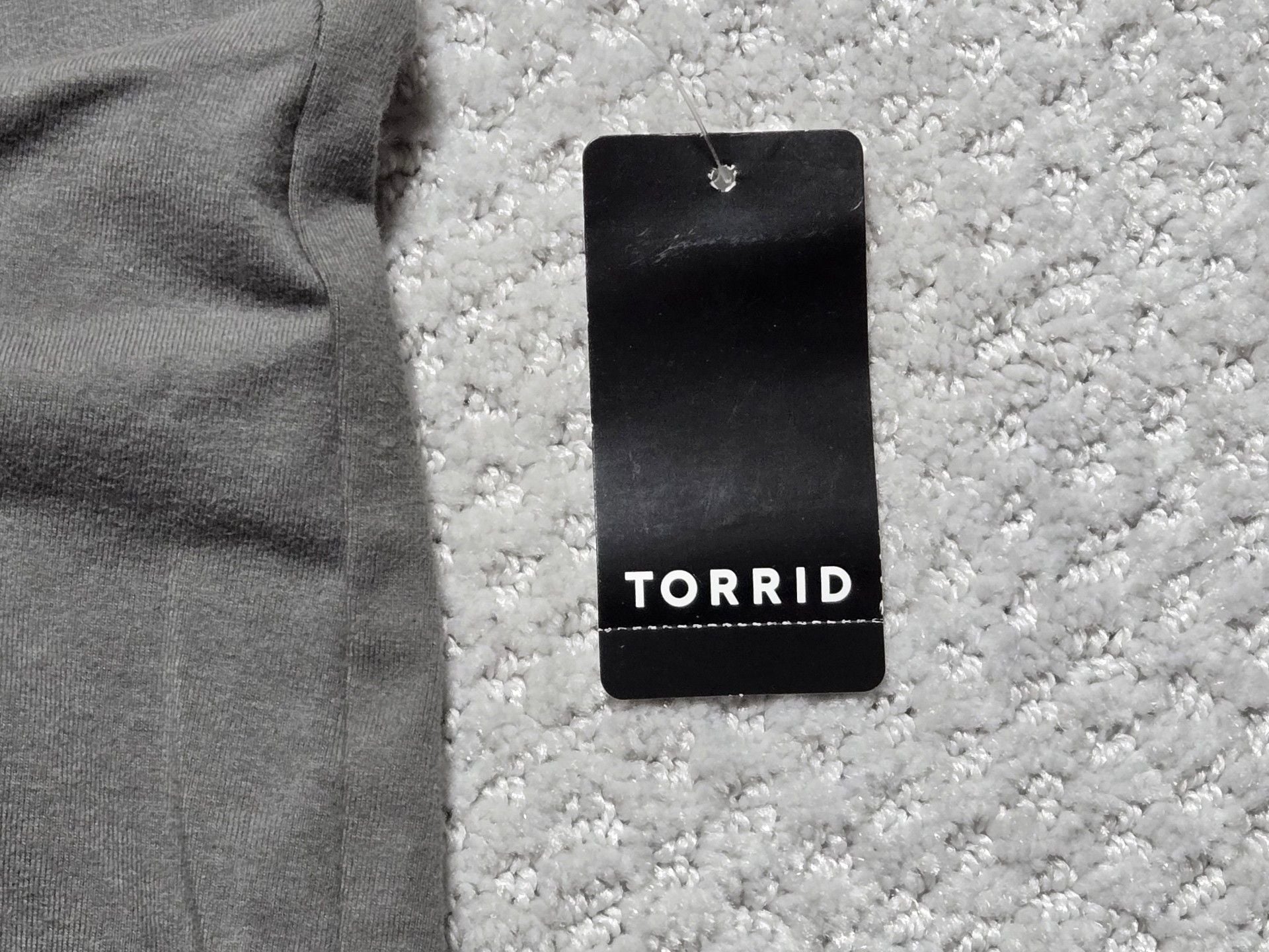 Torrid Bike Shorts Size 1 Grey Cotton Blend Snap Button Accents 3