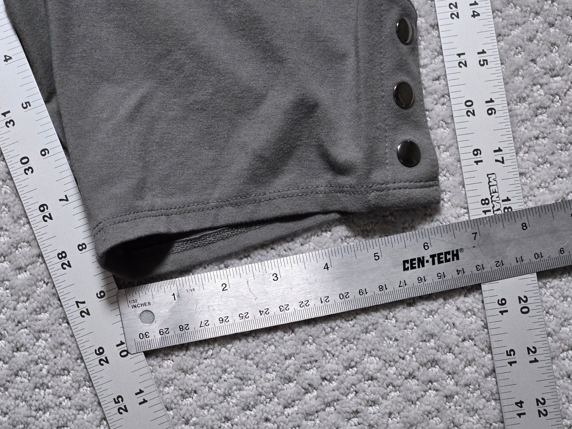 Torrid Bike Shorts Size 1 Grey Cotton Blend Snap Button Accents 7