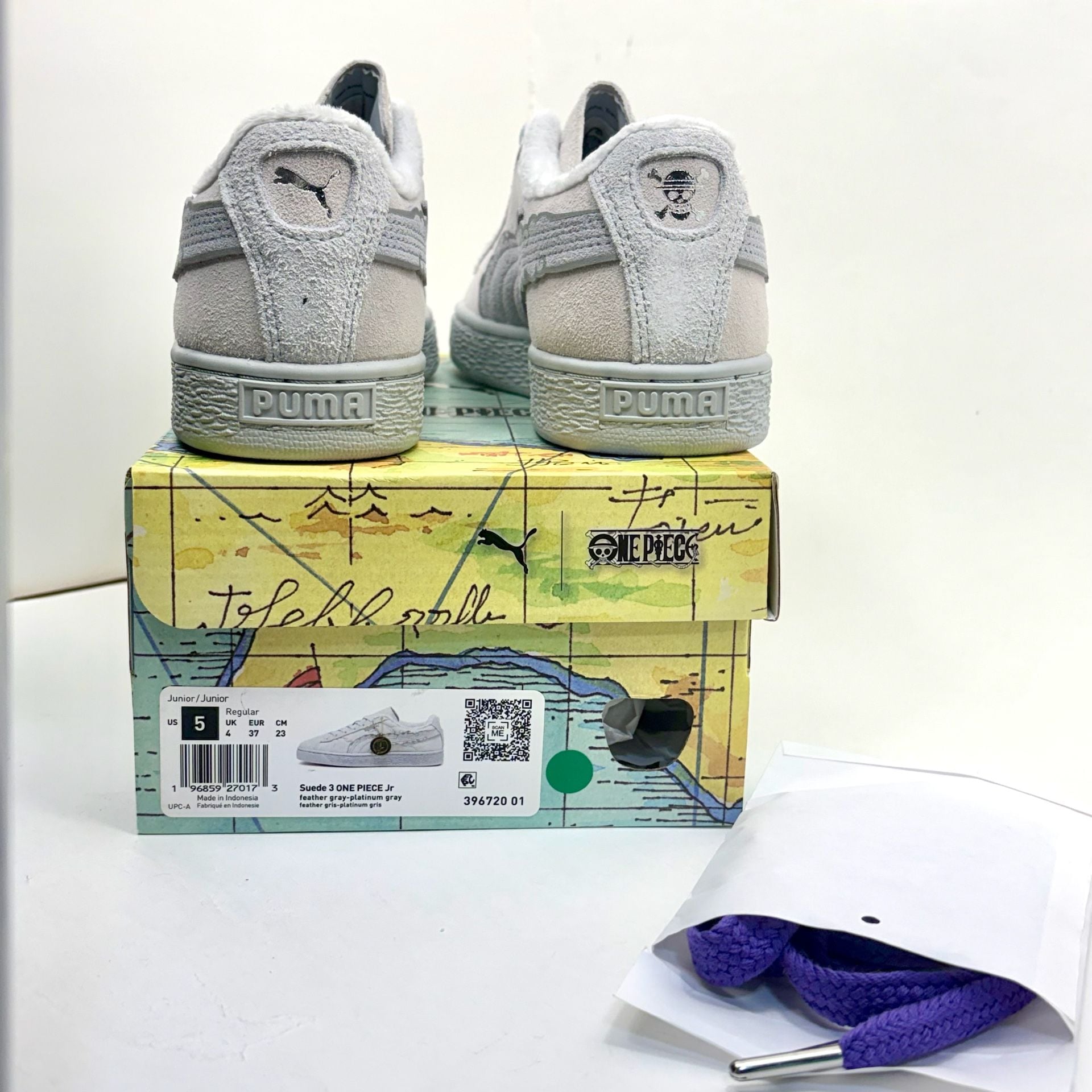 Puma Suede x One Piece Gear 5 Luffy 396720-01 GS Size 5y 15