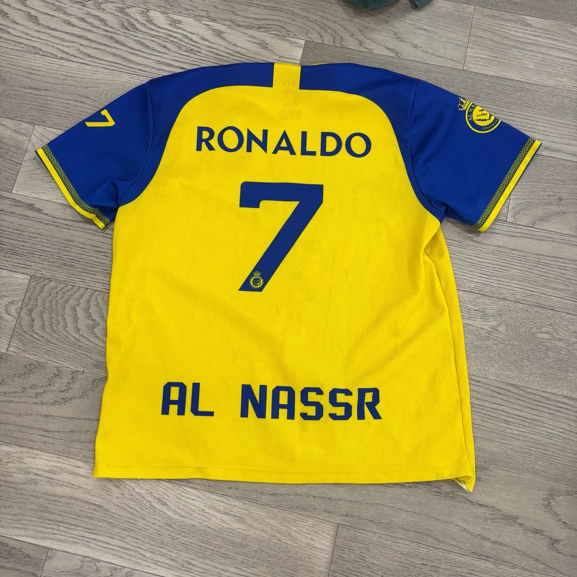 Calderon Sport Al Nassr Ronaldo 7 Soccer Jersey Size G/L 3
