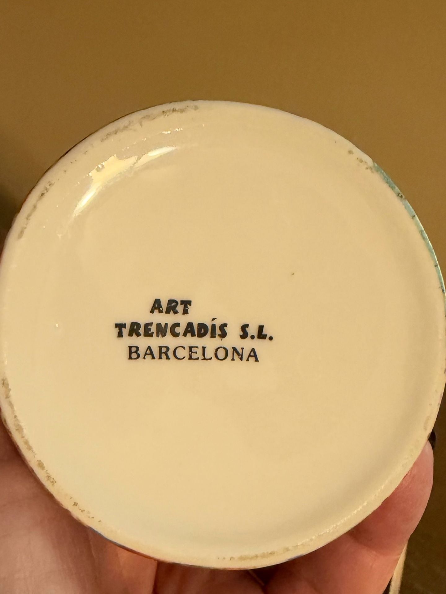 Art Trencadis S.L. Barcelona Gaudi Mosaic Mug Colorful Ceramic Spain 4” 7