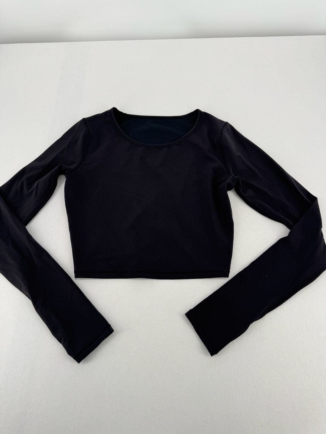 Lululemon Long Sleeve Crop Top Black 2