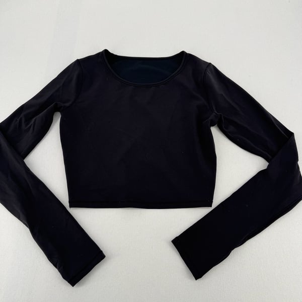 Lululemon Long Sleeve Crop Top Black