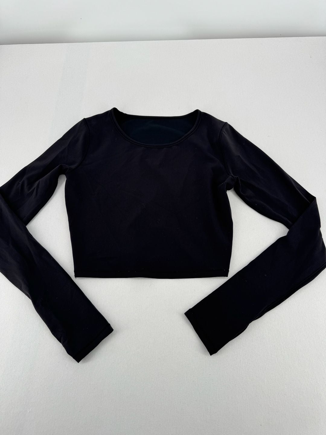 Lululemon Long Sleeve Crop Top Black 6