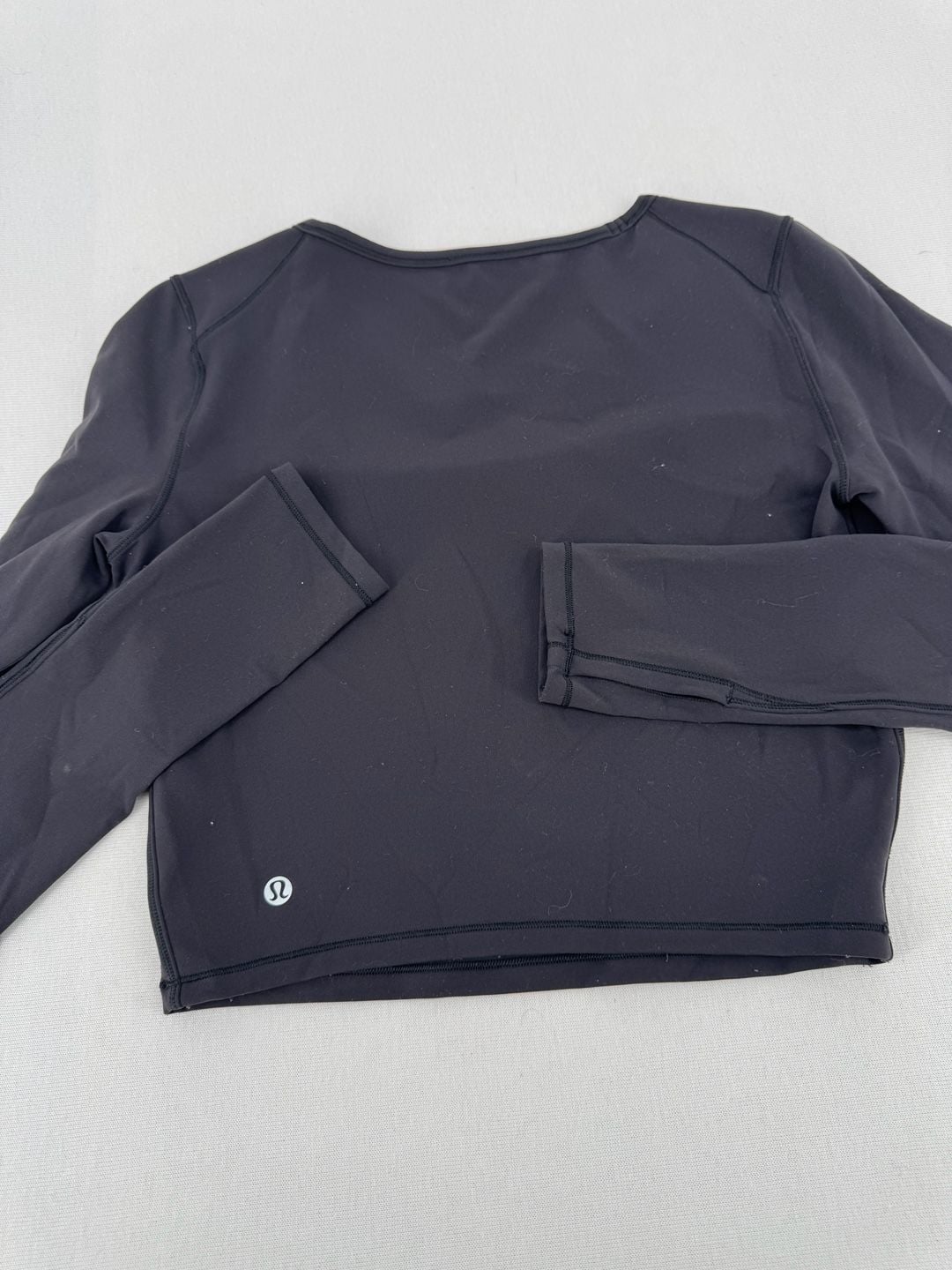 Lululemon Long Sleeve Crop Top Black 7