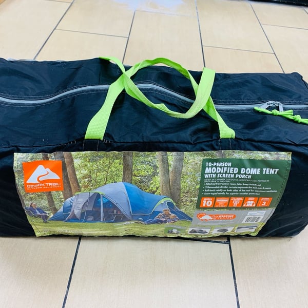 Ozark Trail 10-Person Modified Dome Tent with Screen Porch