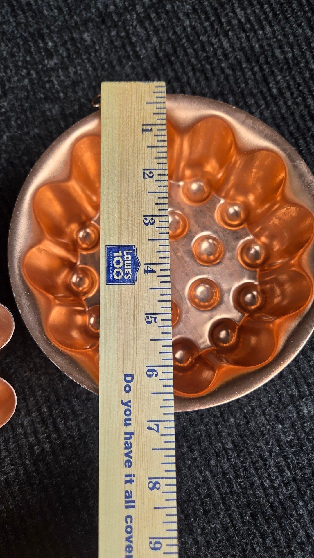 Vintage Copper Jello Cake Mold Set Wall Decor 8