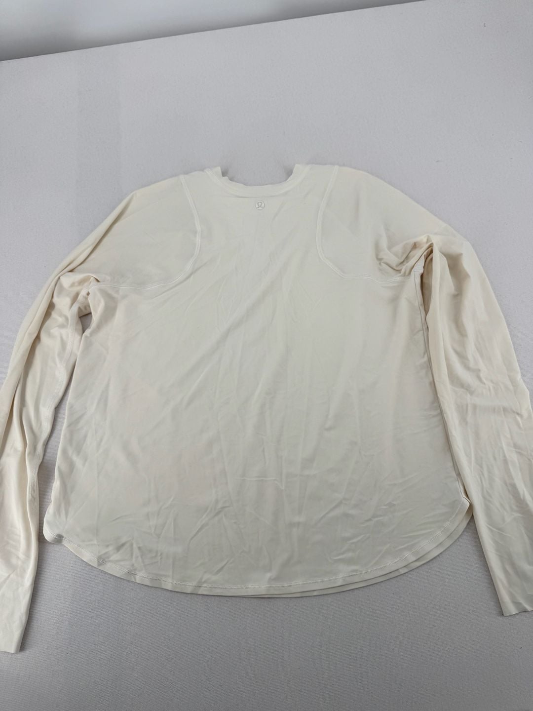 Lululemon Long Sleeve Shirt White Thumbholes 5