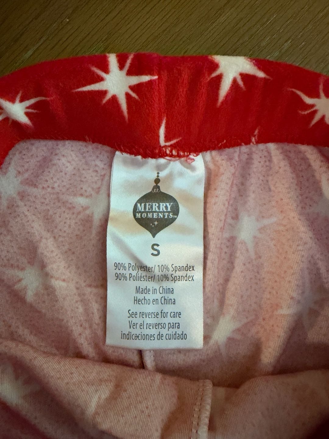 Merry Moments Women’s Small Red Star Christmas Pajama Pants Holiday Lounge 6
