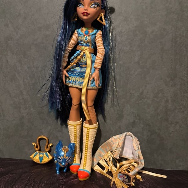 Monster High Cleo de Nile G3 Core Doll with Outfit Pet & Accessories Mattel