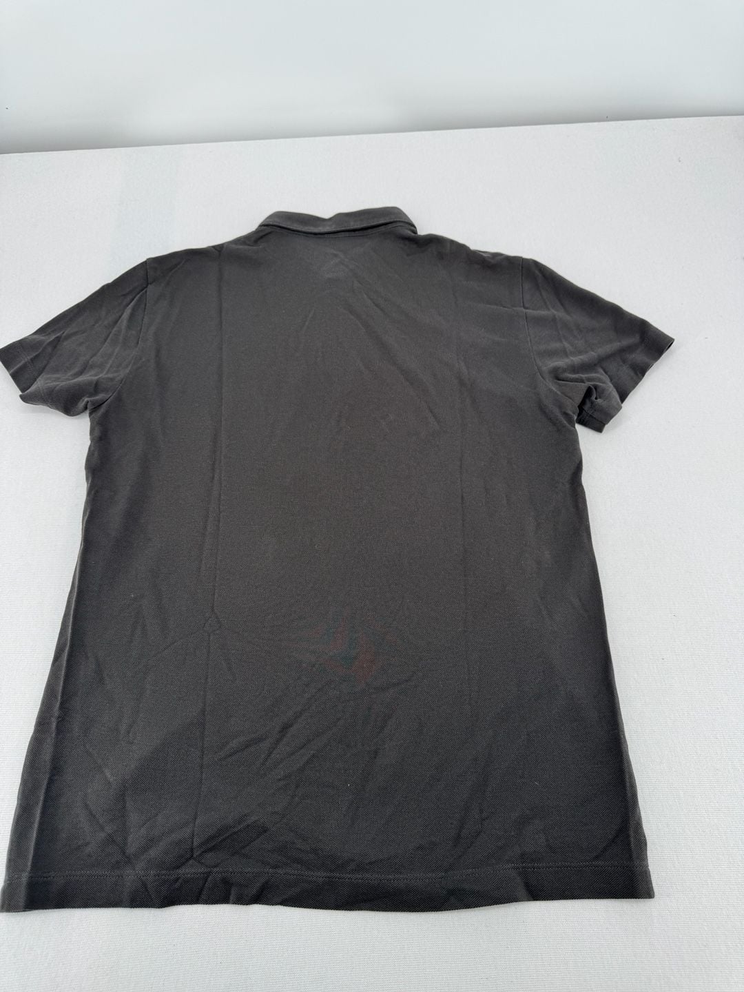 Theory Polo Shirt Size S Dark Gray Cotton Pique Short Sleeve 4