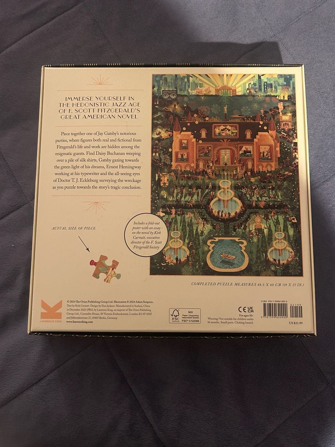 Laurence King The World of The Great Gatsby 1000-Piece Jigsaw Puzzle 2