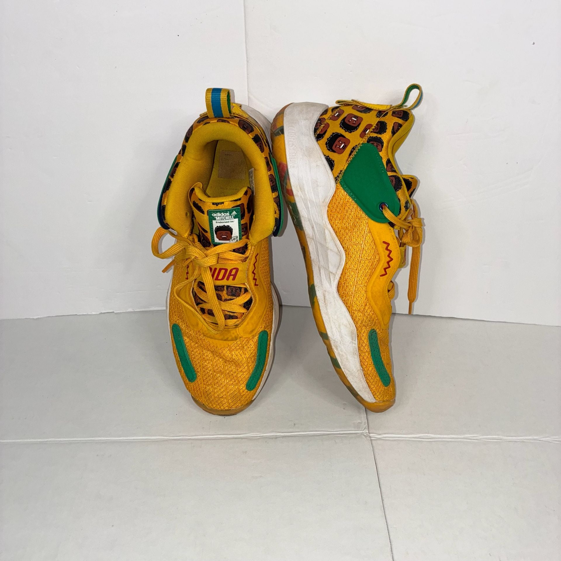 Adidas D.O.N. Men Size 11 LEGO Basketball Shoes Yellow 2