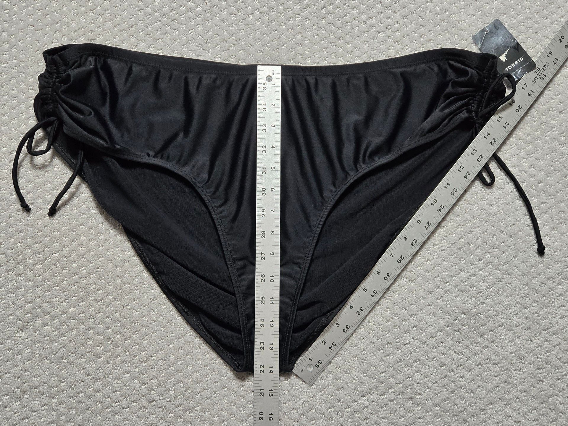 Torrid Black Cinch Bikini Swim Bottoms Size 4 New 5