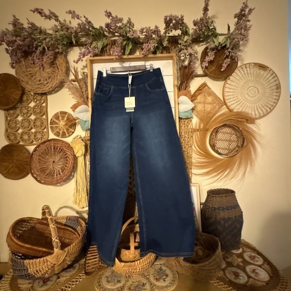 Halara Flex High Waisted Wide Leg Jeans XL Blue