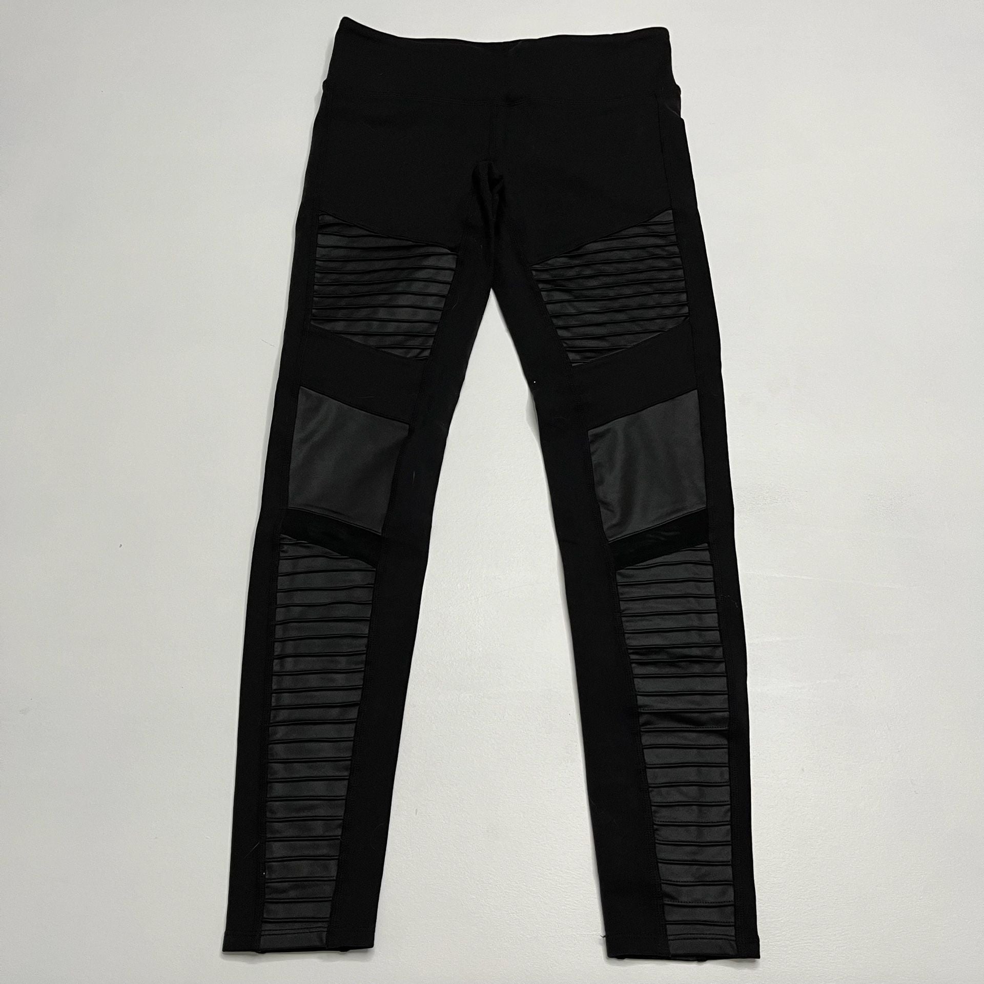 Alo Yoga Moto Leggings Size M Black 2