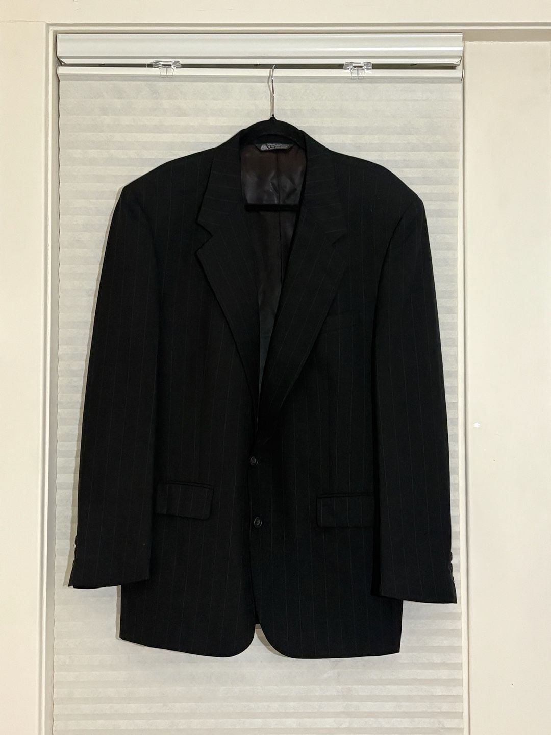 VTG Christian Dior Monsieur Blazer Black Pinstripe Wool 100% Pure Wool 2