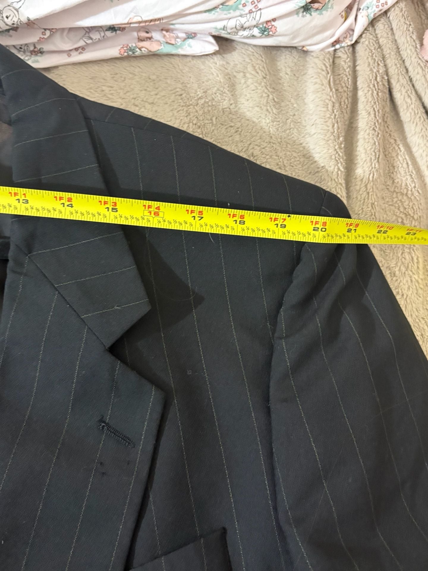 VTG Christian Dior Monsieur Blazer Black Pinstripe Wool 100% Pure Wool 7