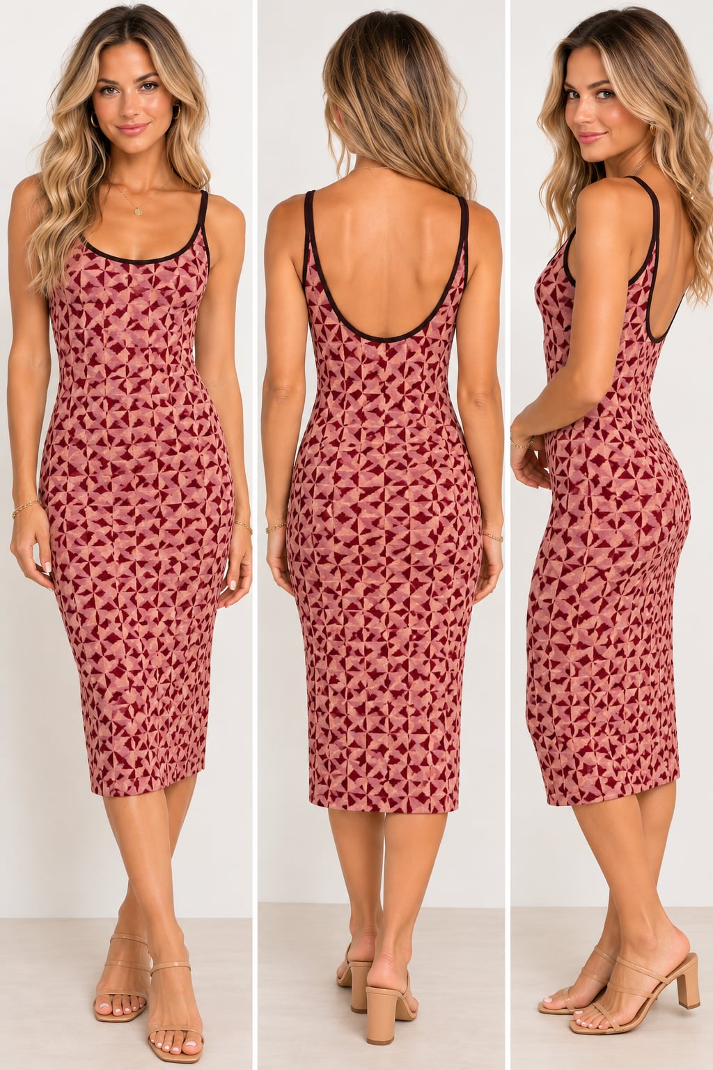 š·āØ ZARA GEOMETRIC MAXI DRESS ⢠Y2K BOHO + VACATION VIBES āØš· small 2
