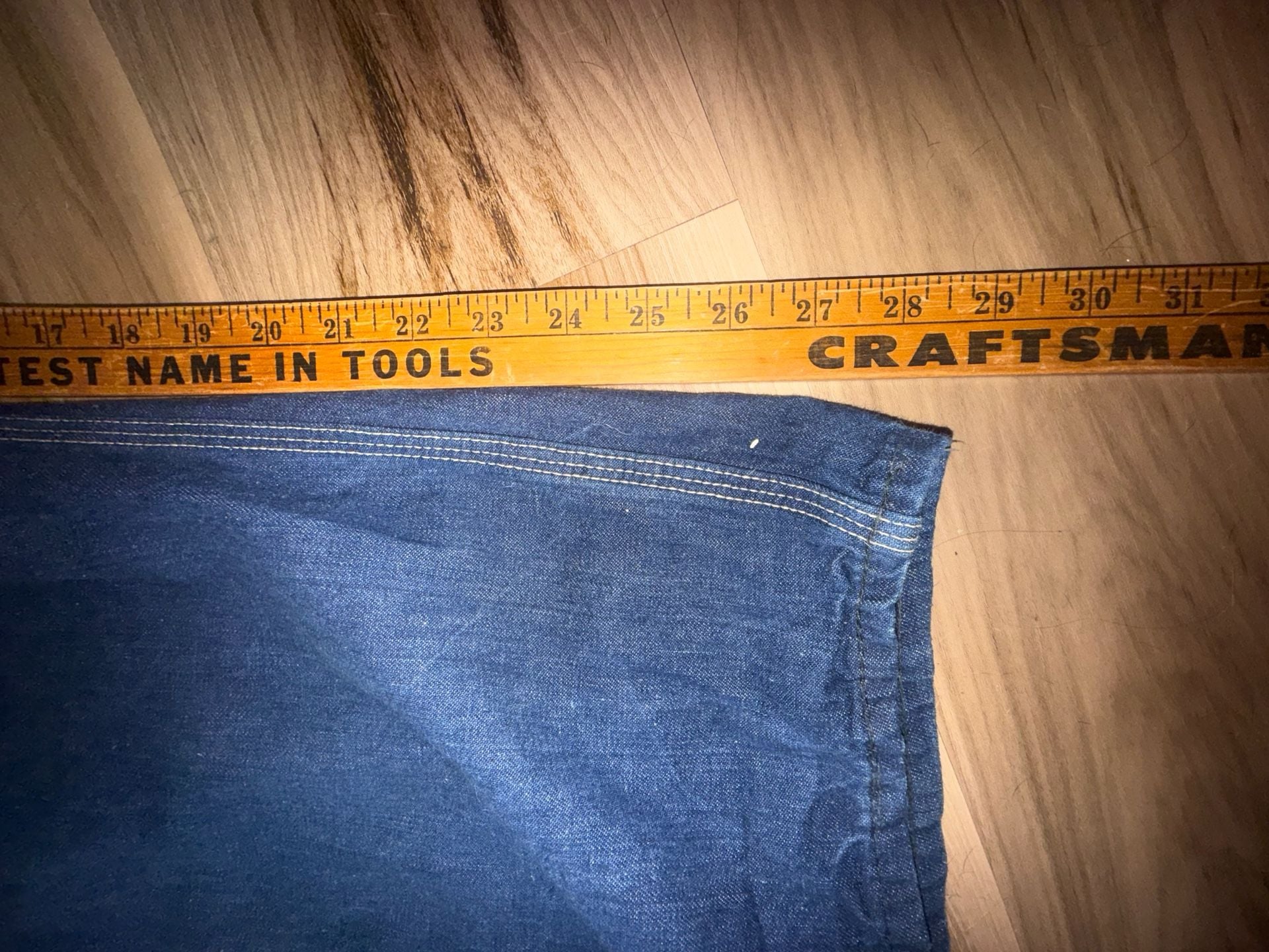Vintage 1940s 50s Jack Rabbit Sanforized Denim Low Back Overalls Workwear 10