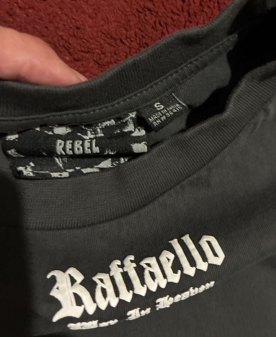 Rebel Vengeance Raffaello War In Heaven T-Shirt Size S Gray Graphic Tee 5