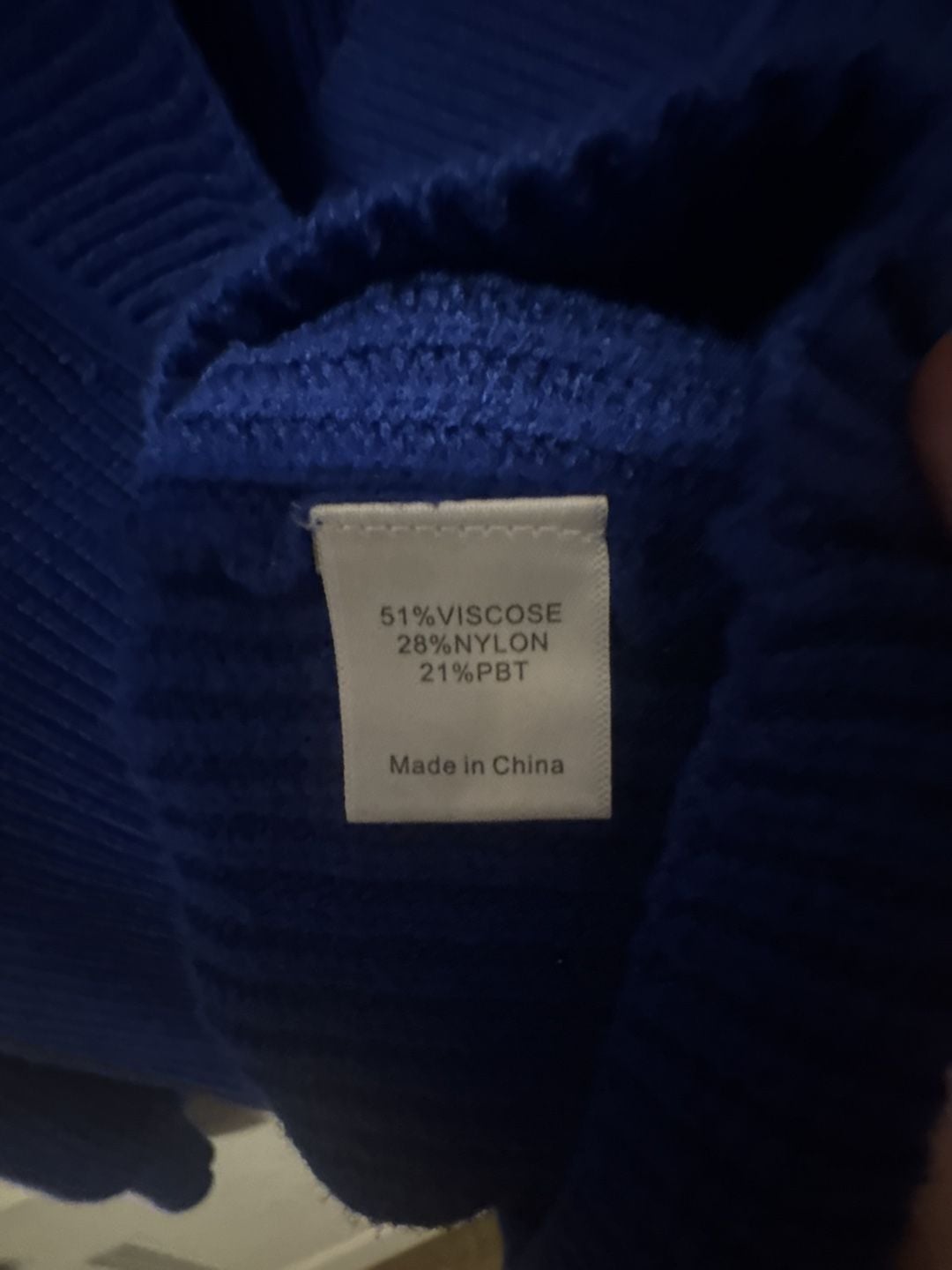 Evereve V-Neck Sweater Size XS Blue Ribbed Knit Pullover 5