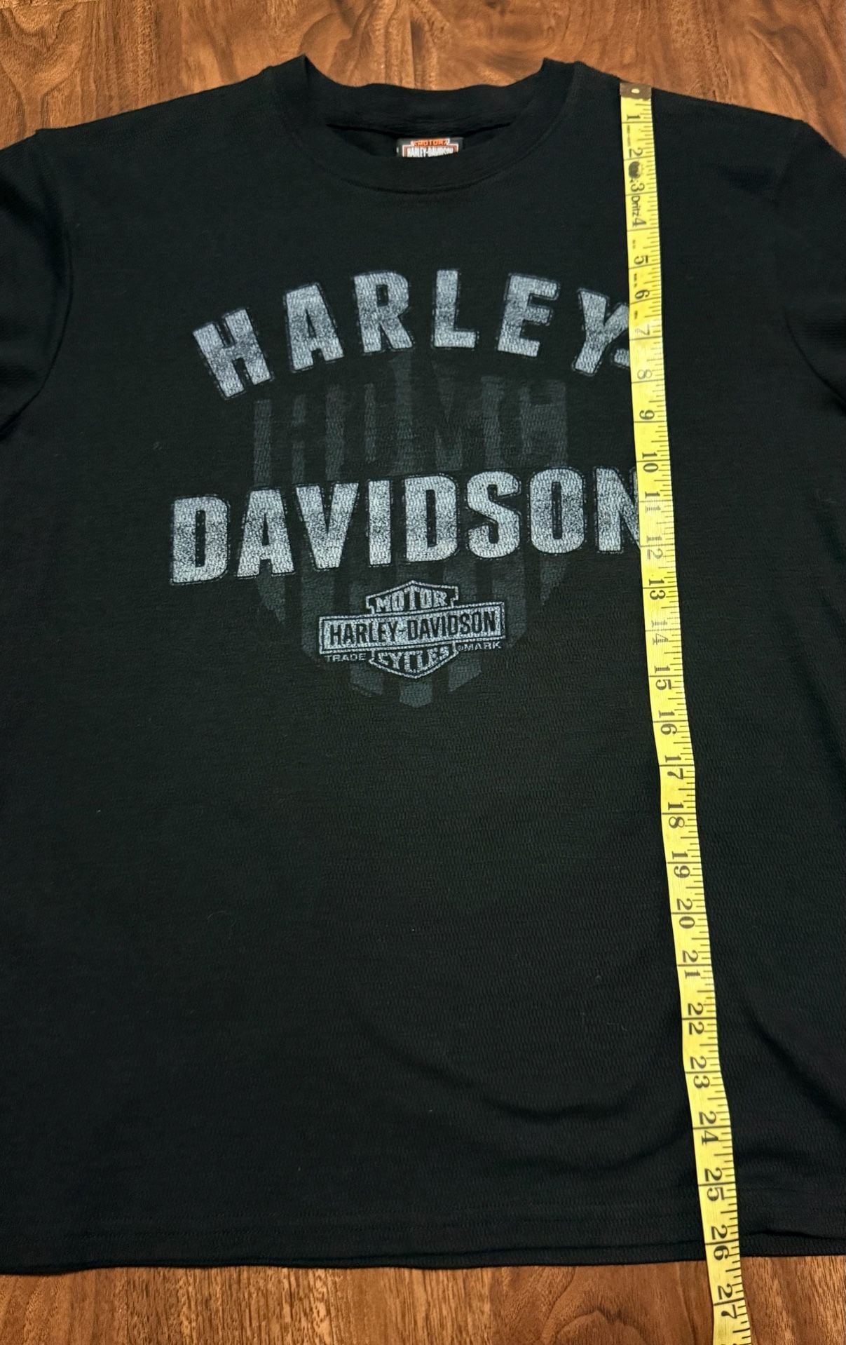 Harley Davidson Long Sleeve Thermal Shirt Size M Black Appalachian PA 6