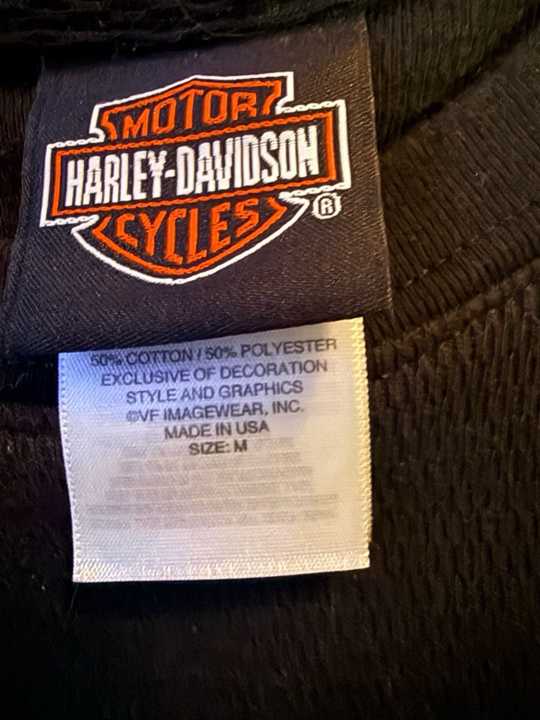 Harley Davidson Long Sleeve Thermal Shirt Size M Black Appalachian PA 7