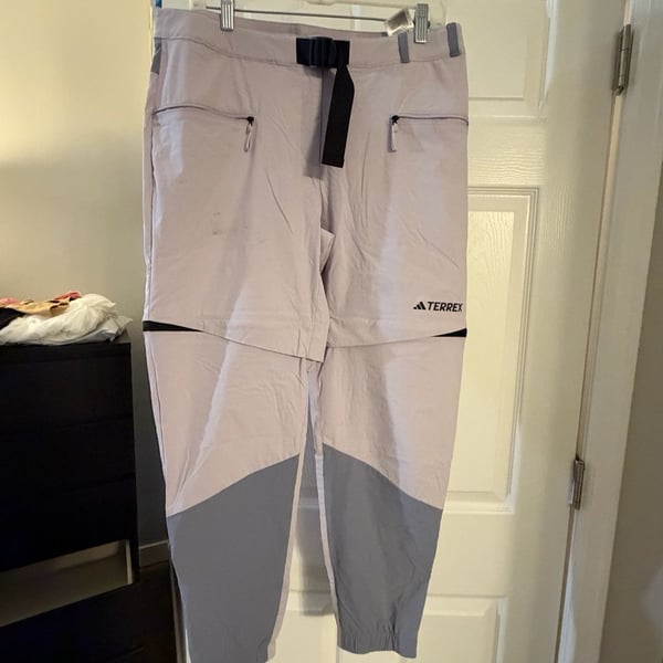 Adidas Terrex Utilitas Hiking Zip-Off Pants Purple