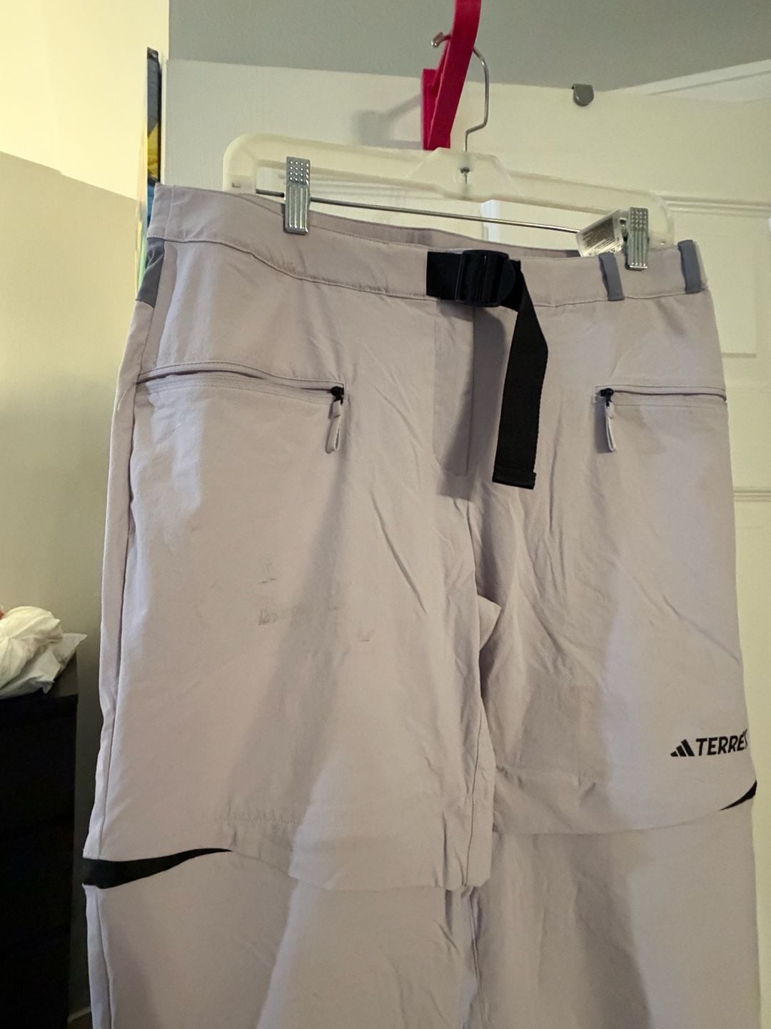 Adidas Terrex Utilitas Hiking Zip-Off Pants Purple 3