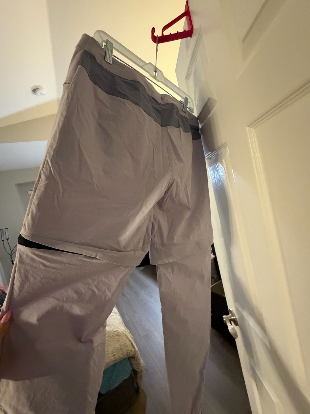 Adidas Terrex Utilitas Hiking Zip-Off Pants Purple 5