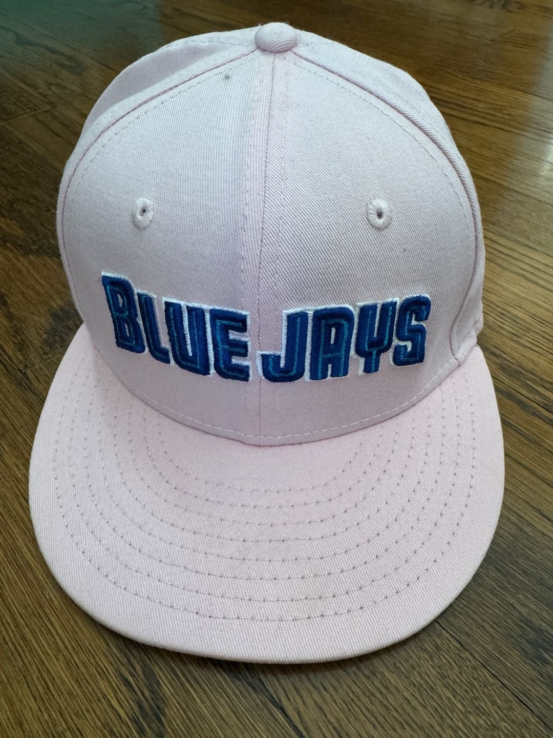 New Era Toronto Blue Jays 59FIFTY Fitted Hat Size 7 1/8 Pink 25th Patch 2