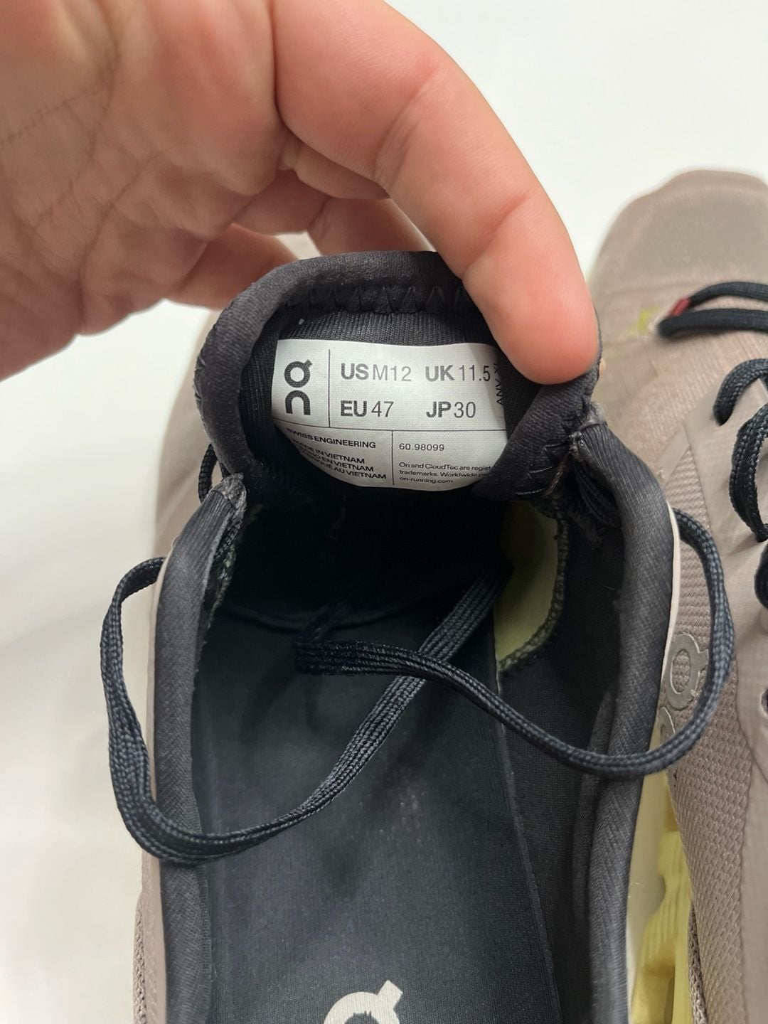 On Running Cloud X 3 Size 12 Fog Hay Road Running Shoes 3