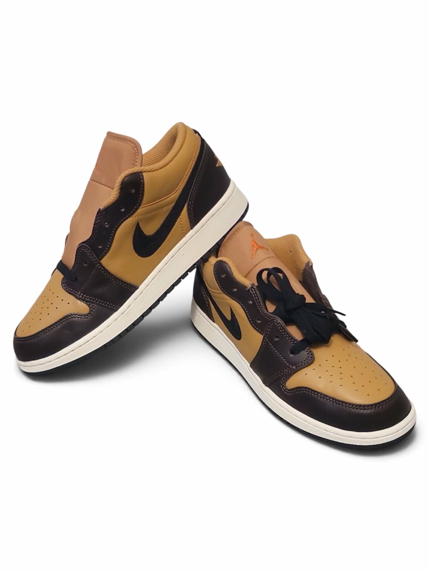 New Nike Air Jordan 1 Low SE 'Flax Baroque Brown HQ3603 201 7 Youth 8.5 Women’s 2
