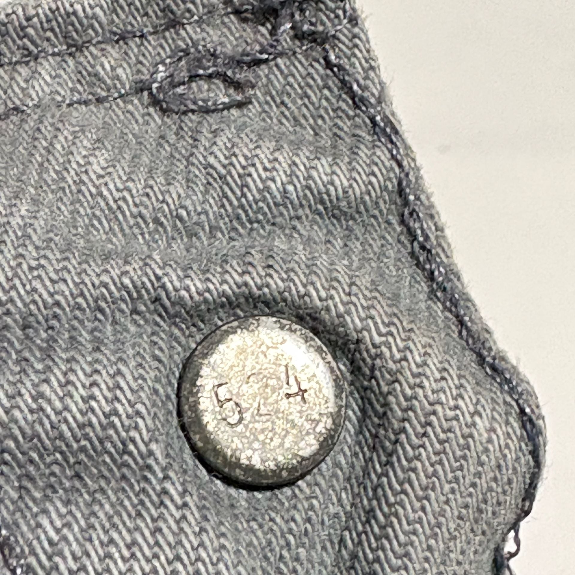 Vtg 90s Levis 501 Gray Button Fly Jeans Made in USA Faded Grunge 28x28 Raw Hem
 7