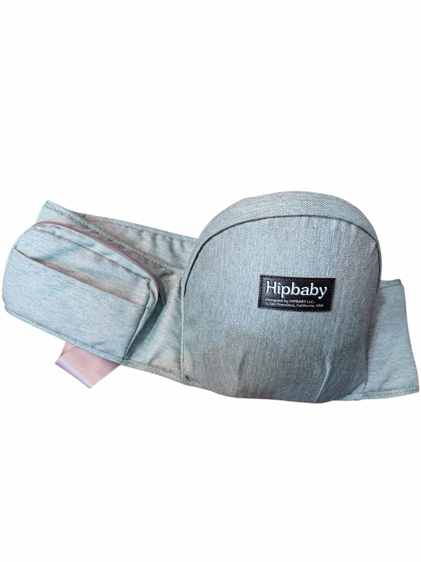Hipbaby Baby Hip Seat Carrier Gray Herringbone 1