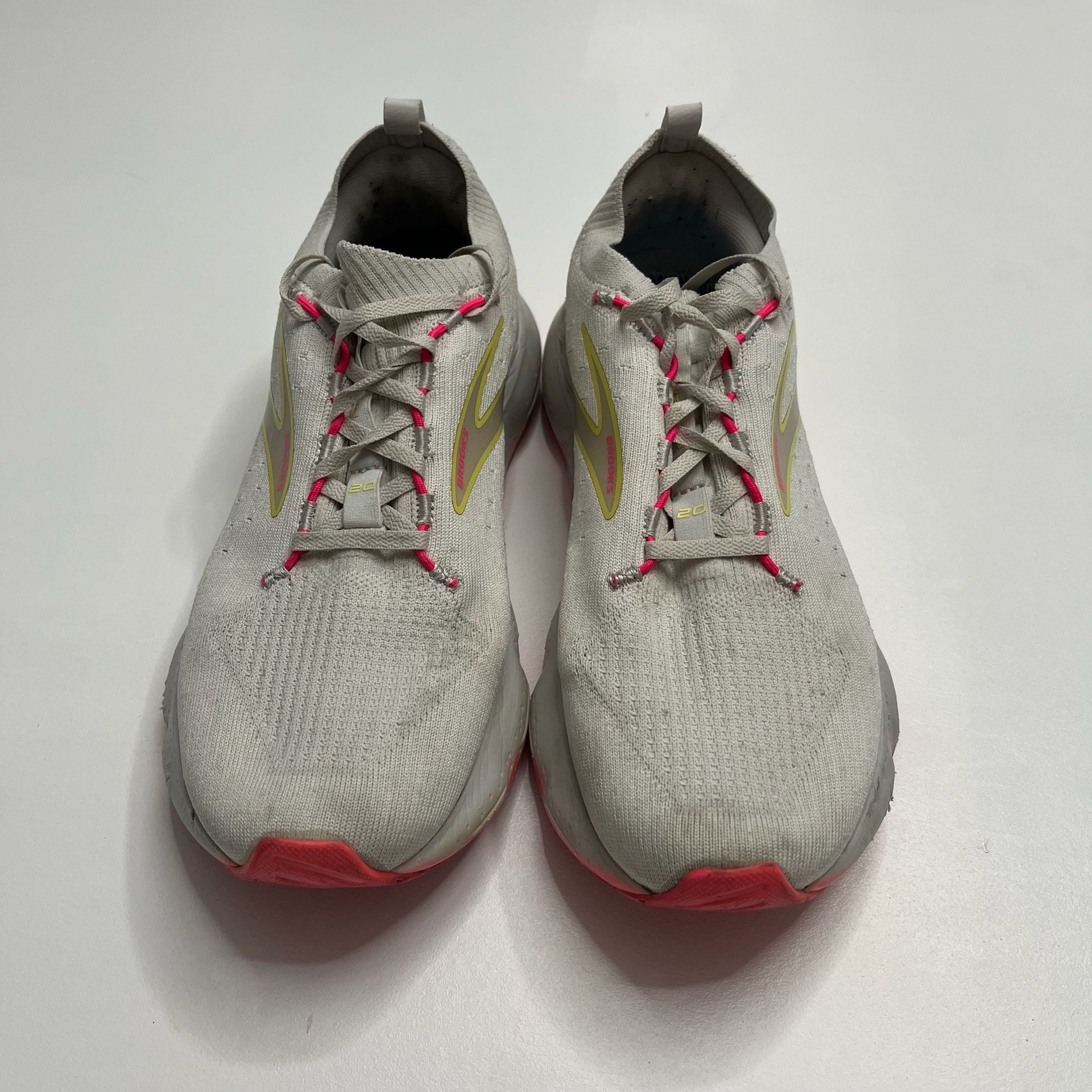Brooks Glycerin StealthFit 20 Gray Pink Running Shoes 2