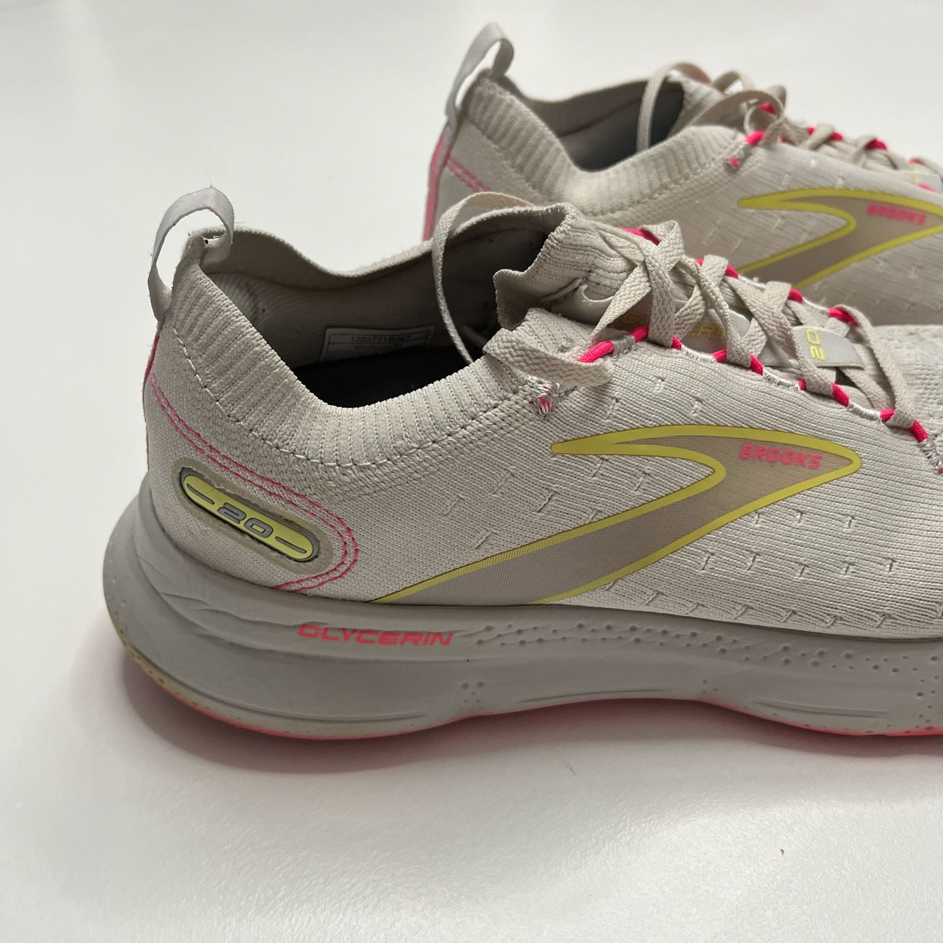 Brooks Glycerin StealthFit 20 Gray Pink Running Shoes 4