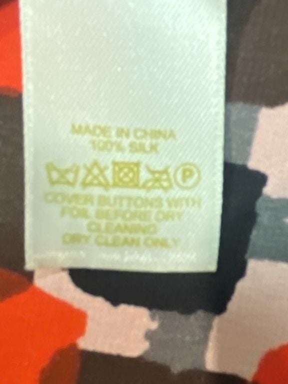 Kate Spade Dress Size 8 Geometric Print Belted Silk 9