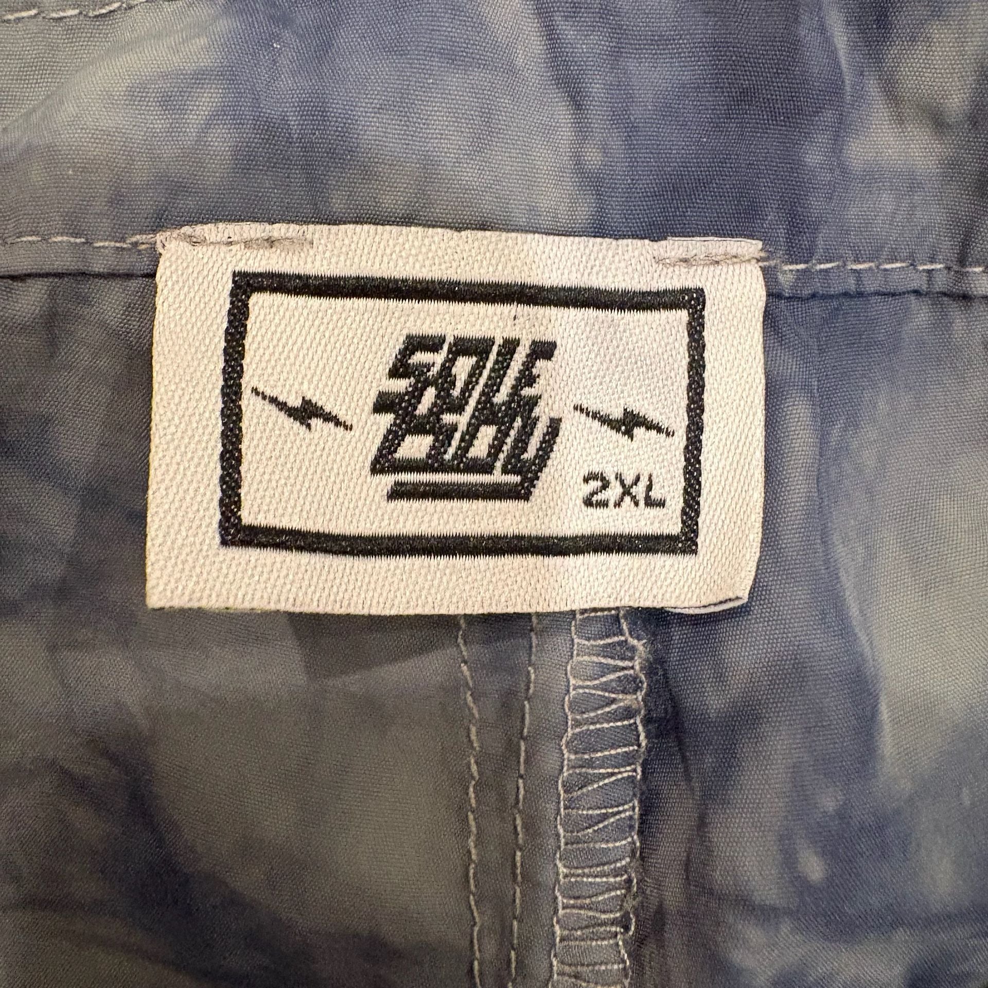 Soleboy Acid Wash Tie Dye Cargo Pants Men 2XL Nylon Gorpcore Streetwear Tactical 8