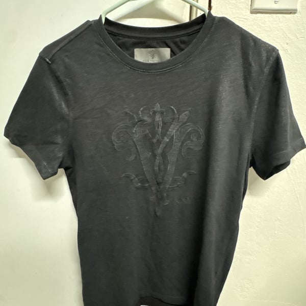 John Varvatos 25th Anniversary Tee Size XS Black Graphic T-Shirt